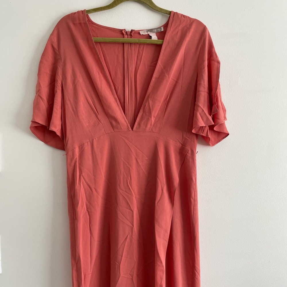 forever 21 peach maxi dress